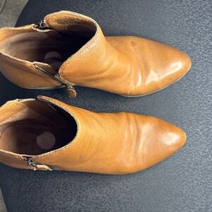 Frye Brown Leather Ankle Booties